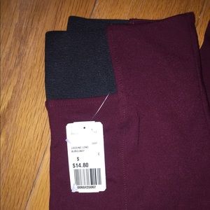 Forever 21 maroon leggings size S